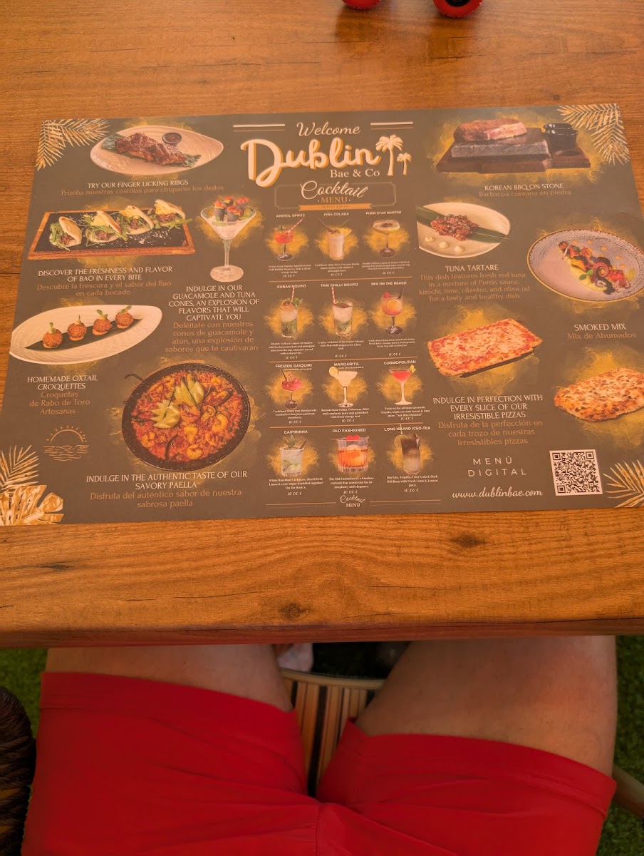 Menu Dublin Bar & Pub-1