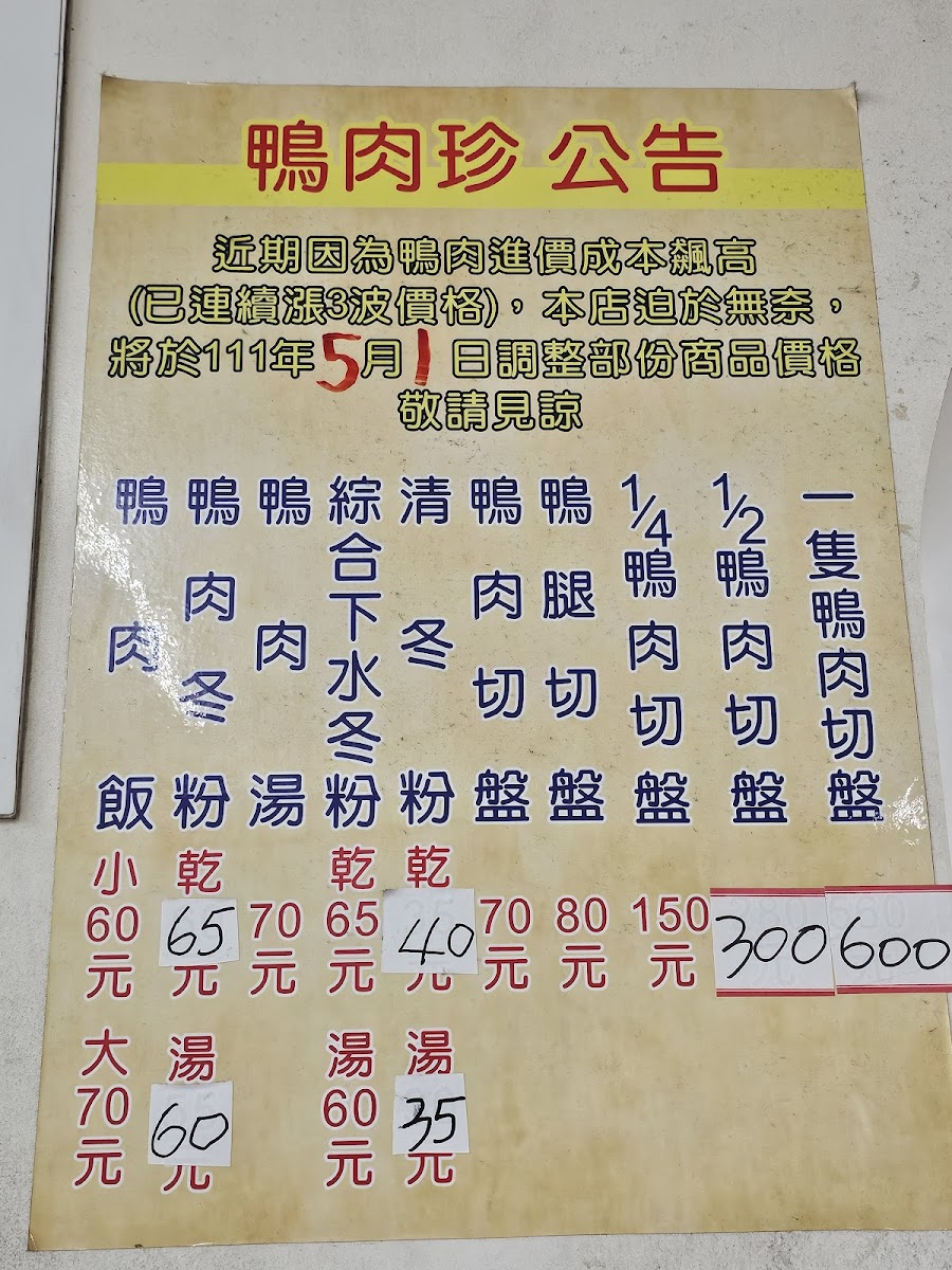 Menu Duck Zhen-5