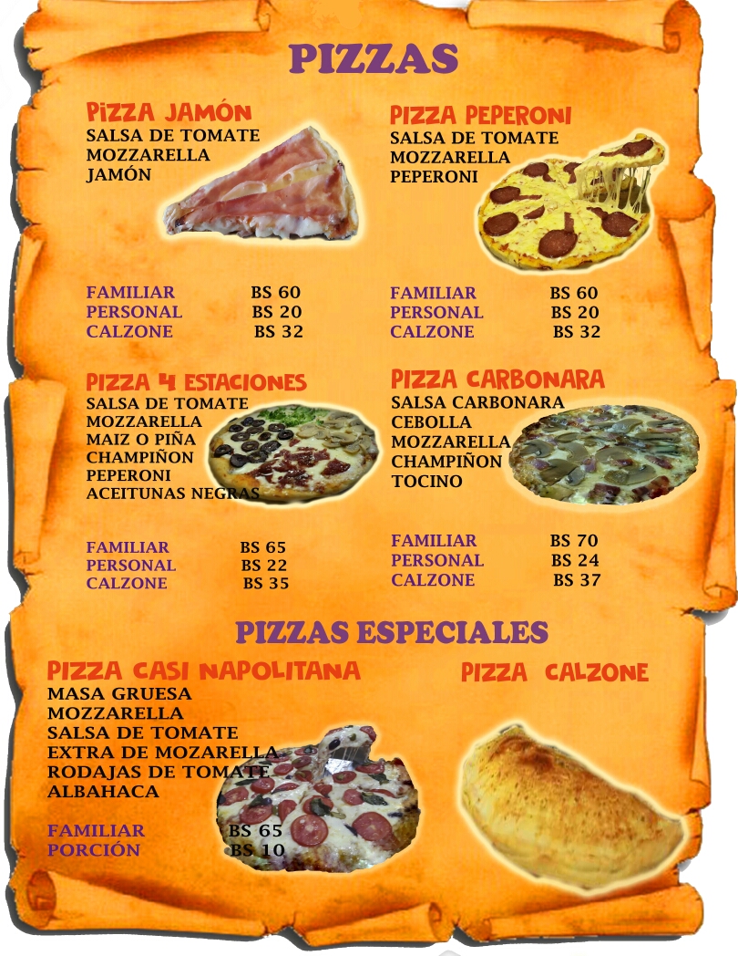 Menu Duende's Pizza-1