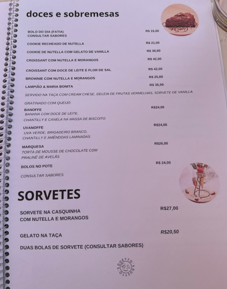 Menu Duetto's Bistrô E Café (Casa Da Princesa Isabel)-10