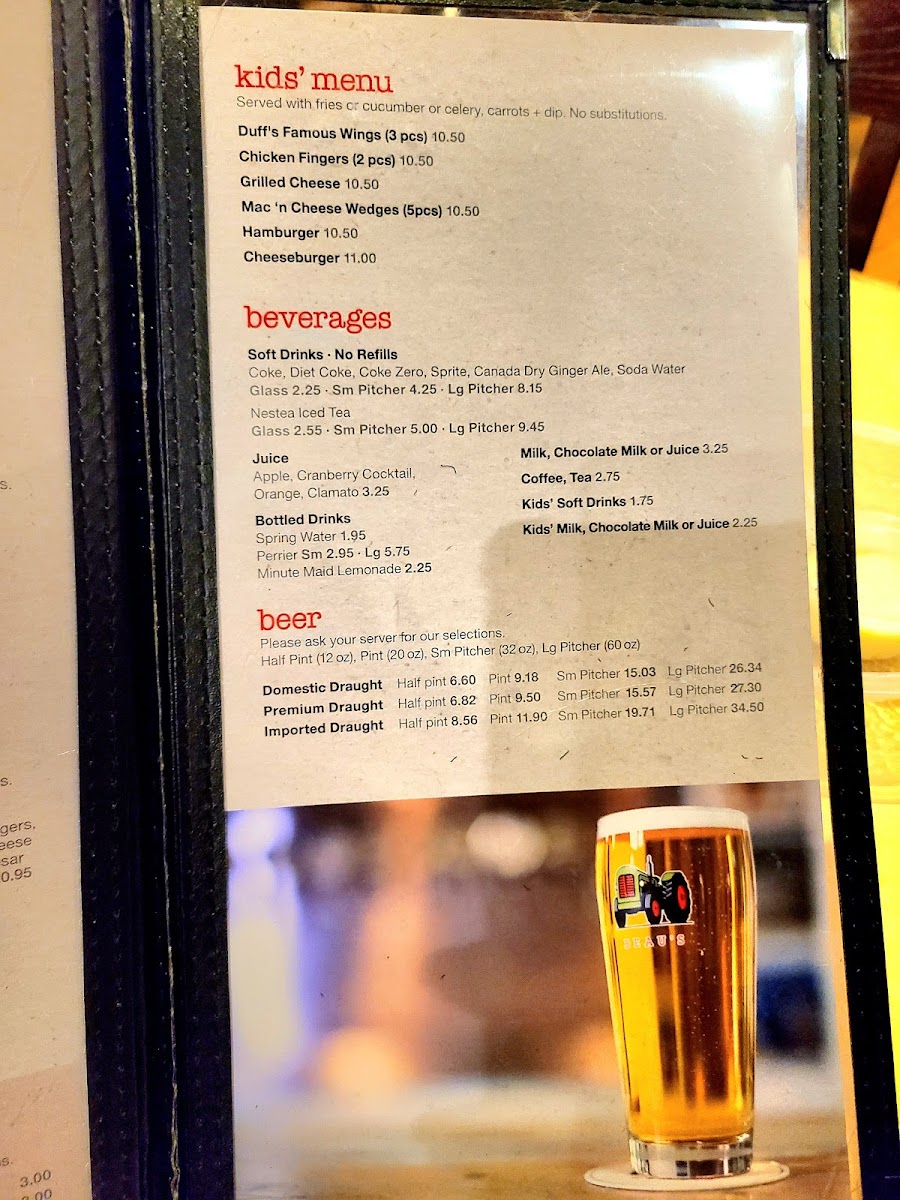 Menu Duff's Famous Wings-10