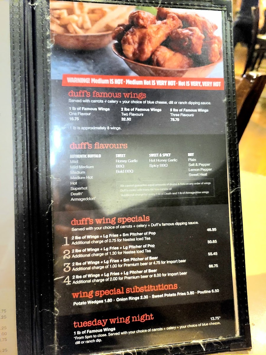Menu Duff's Famous Wings-6
