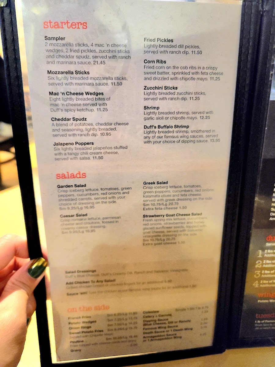 Menu Duff's Famous Wings-7