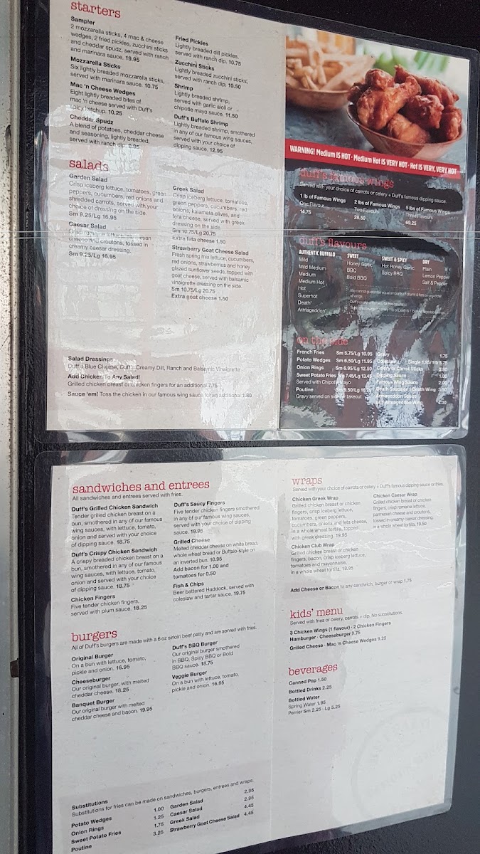 Menu Duff's Famous Wings-8