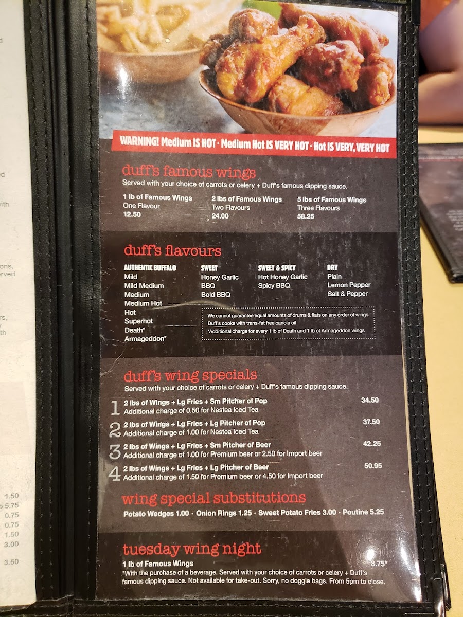Menu Duff's Famous Wings-9