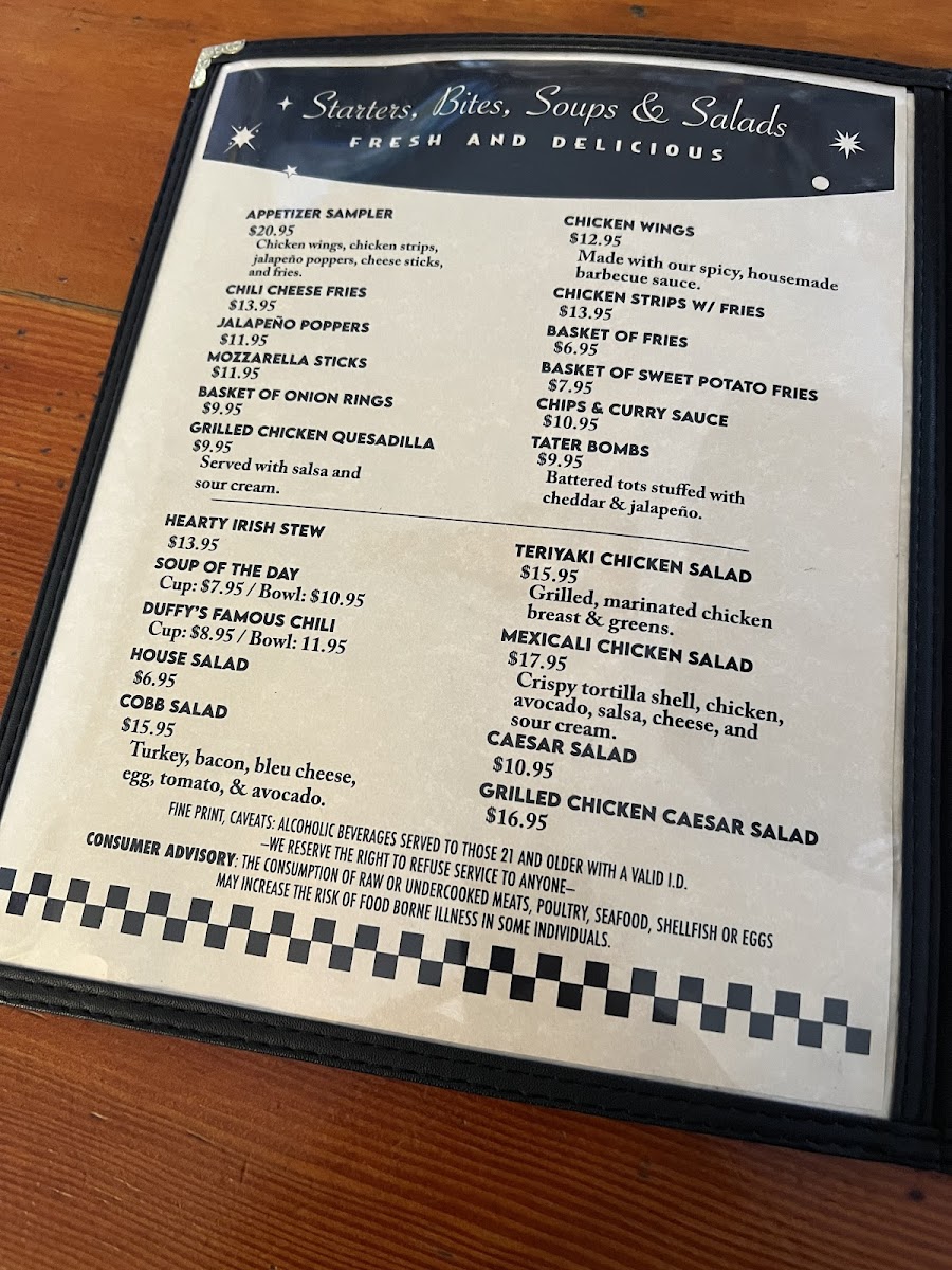 Menu Duffy's Tavern & Family Restaurant-4