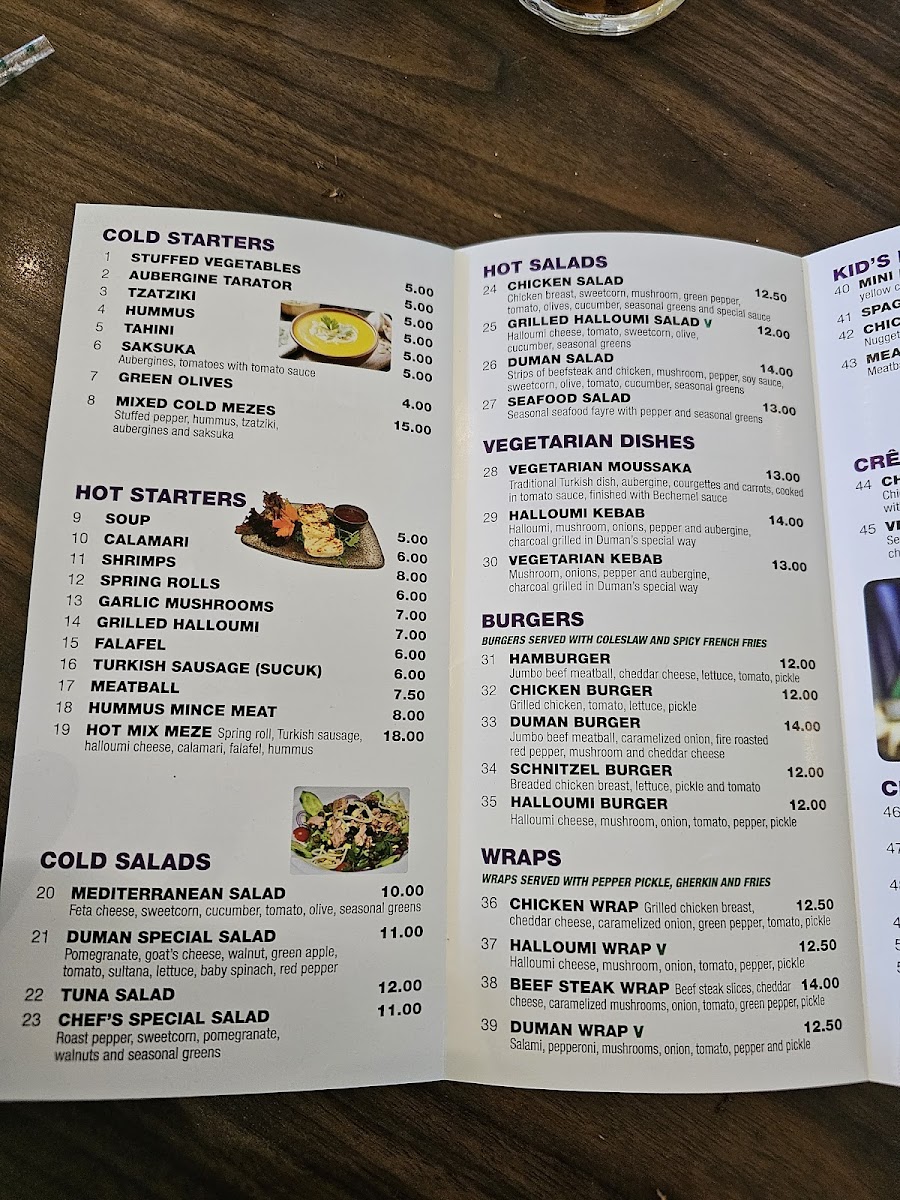 Menu Duman Turkish Mediterranean Grill Bar-10