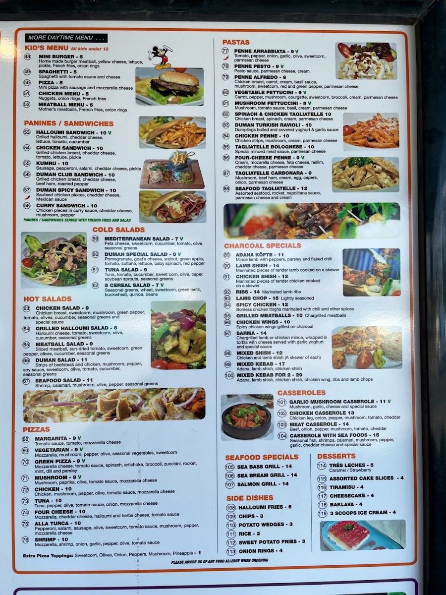Menu Duman Turkish Mediterranean Grill Bar-3