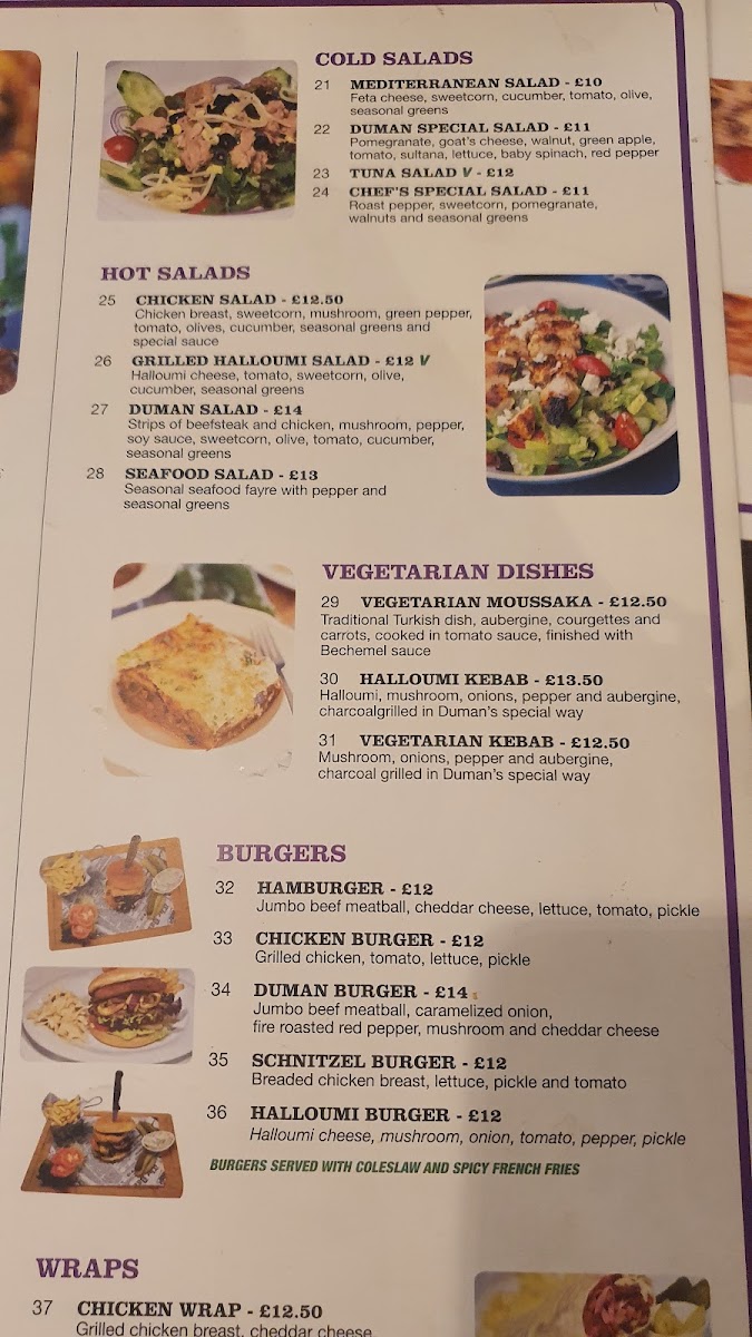 Menu Duman Turkish Mediterranean Grill Bar-5