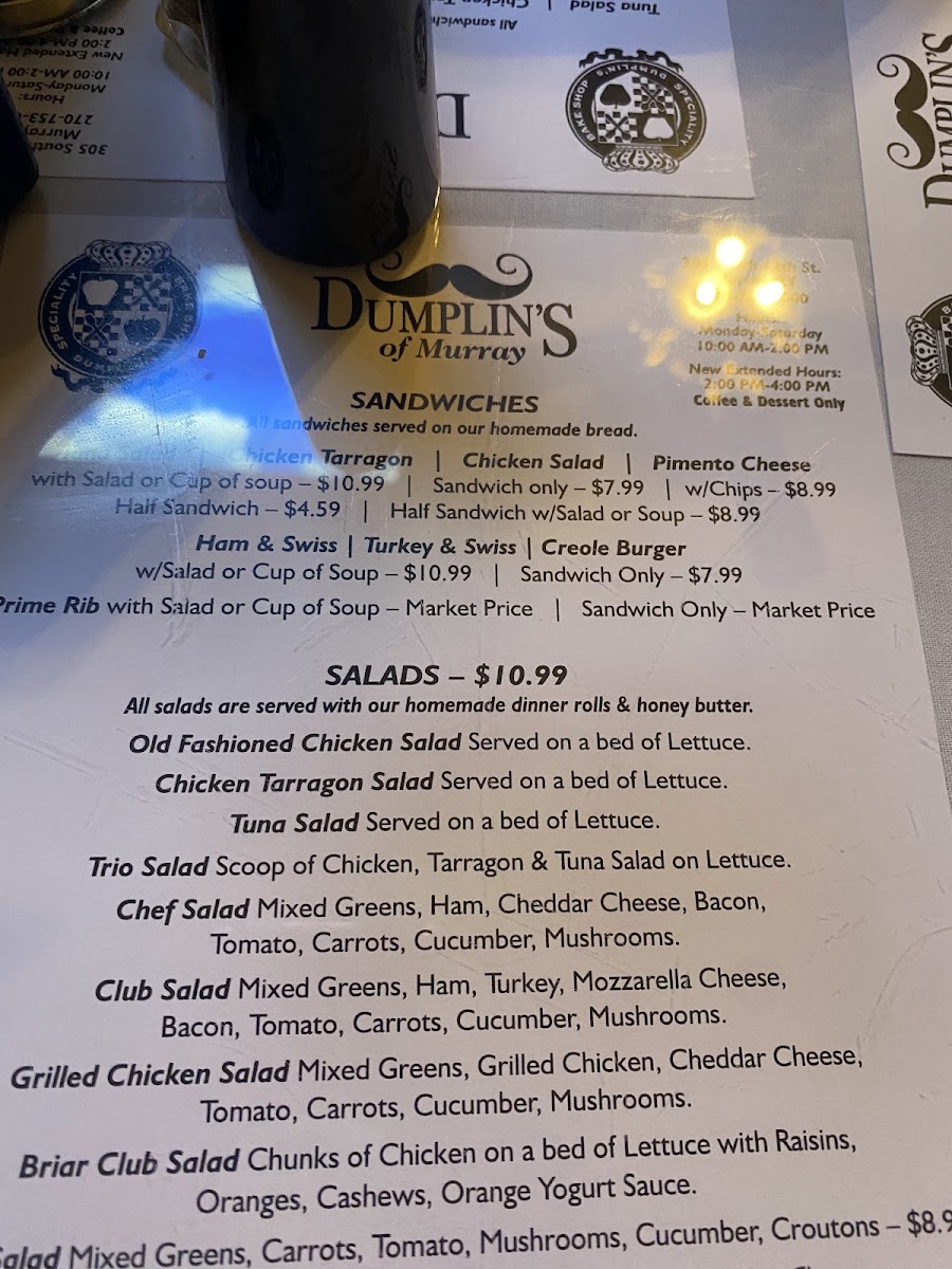 Menu Dumplin’S Of Murray-7