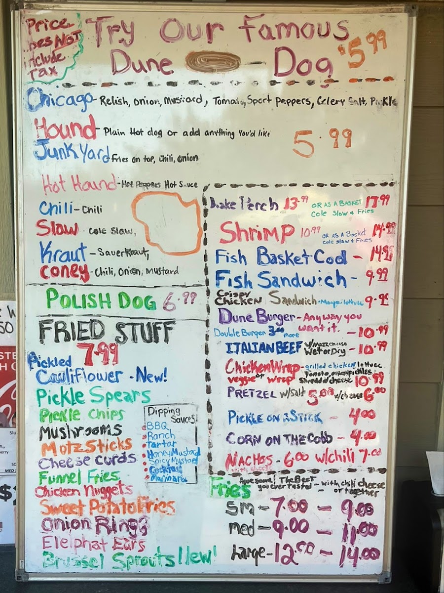 Menu Dune Dogz & Treats-9