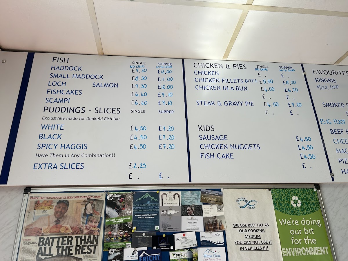 Menu Dunkeld Fish Bar-1