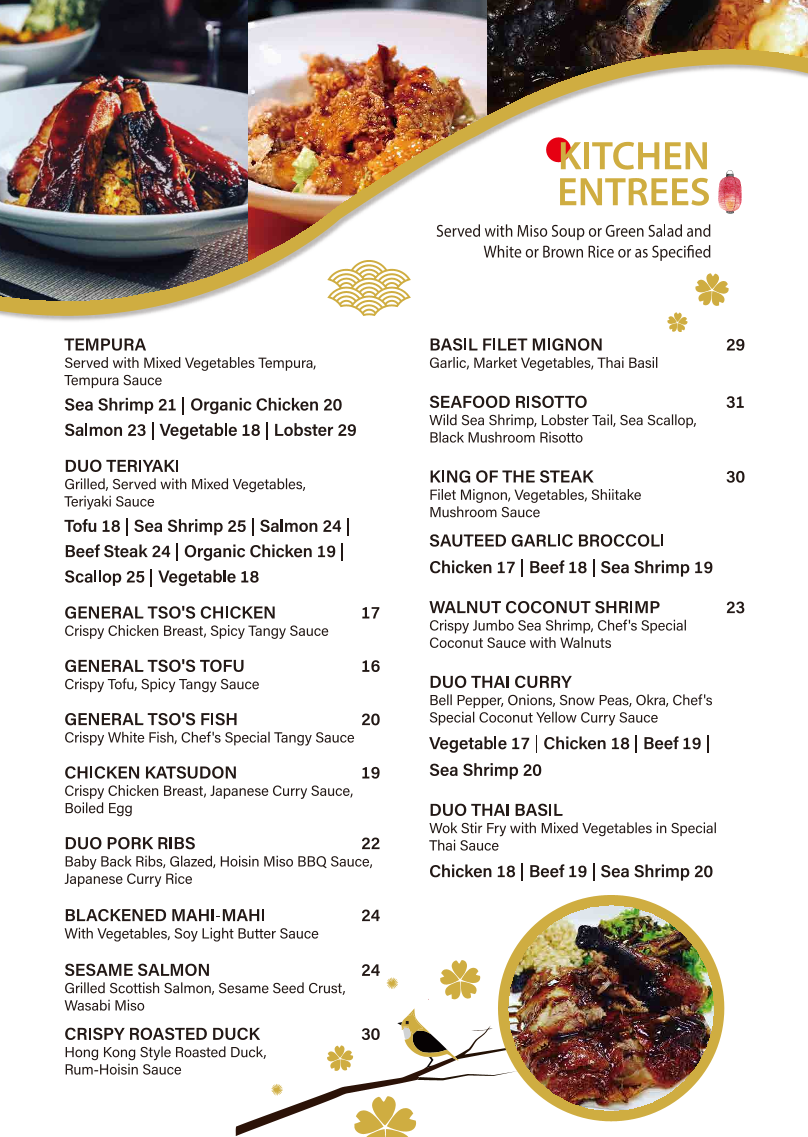 Menu Duo Modern Japanese Cuisine & Hibachi-7