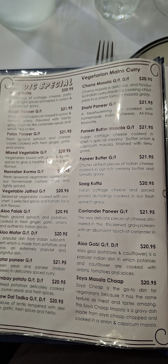 Menu Durga Indian Cuisine - Logan-7