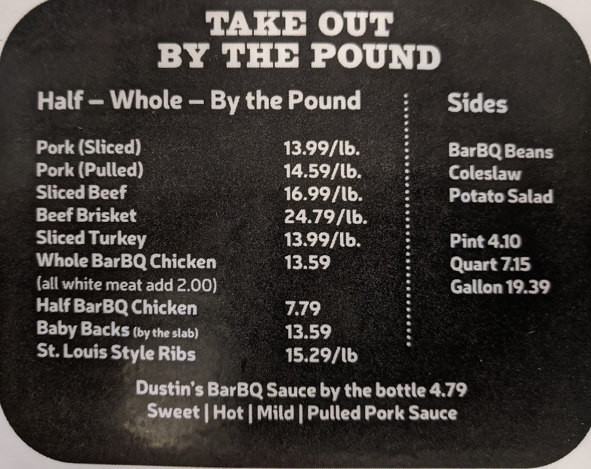 Menu Dustin's Bar-B-Q-4
