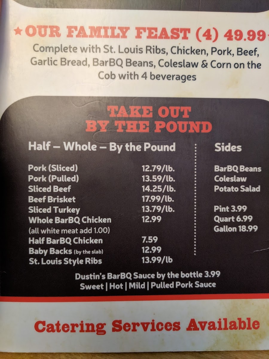 Menu Dustin's Bar-B-Q-7