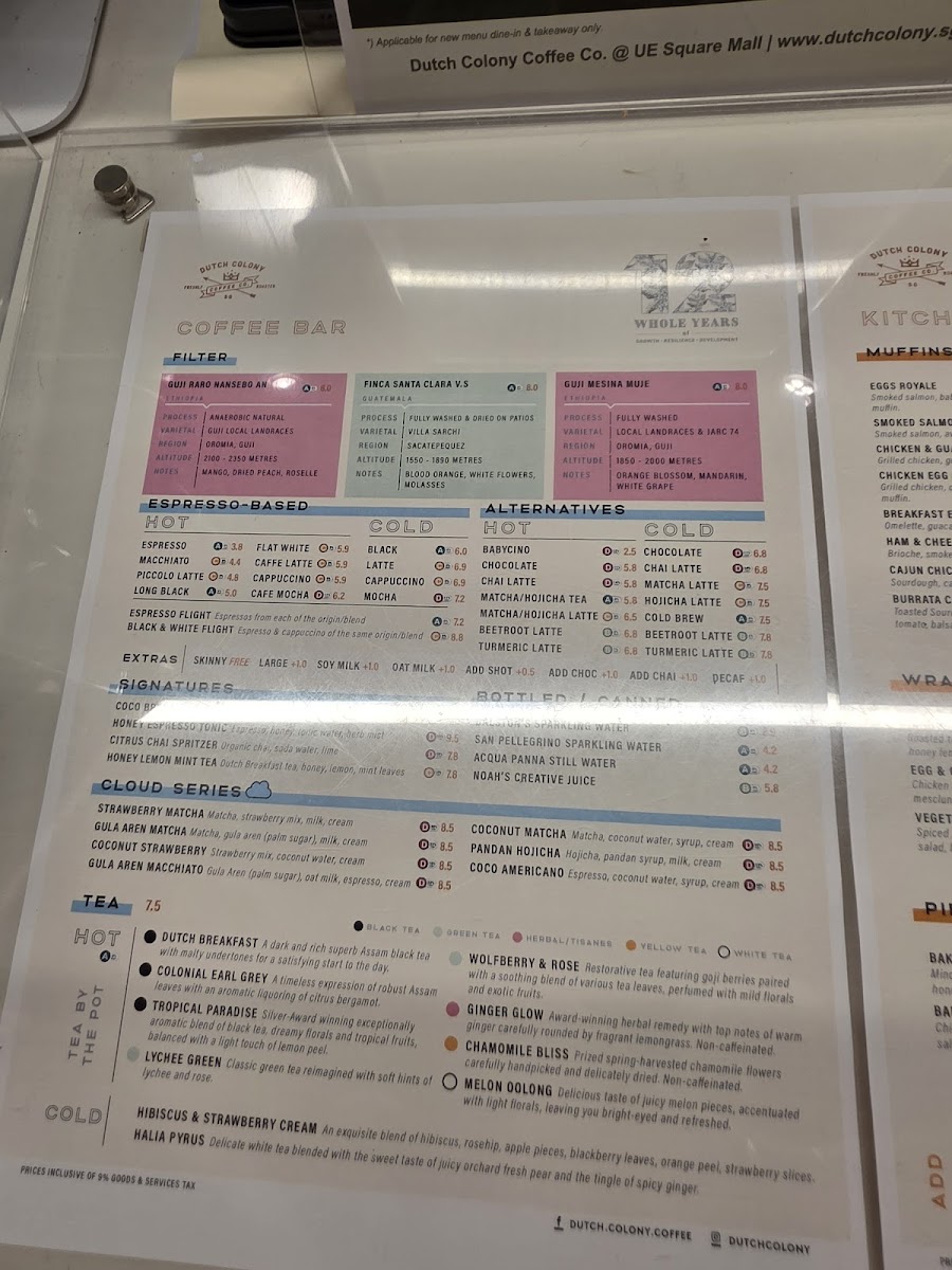 Menu Dutch Colony Coffee Co.-3