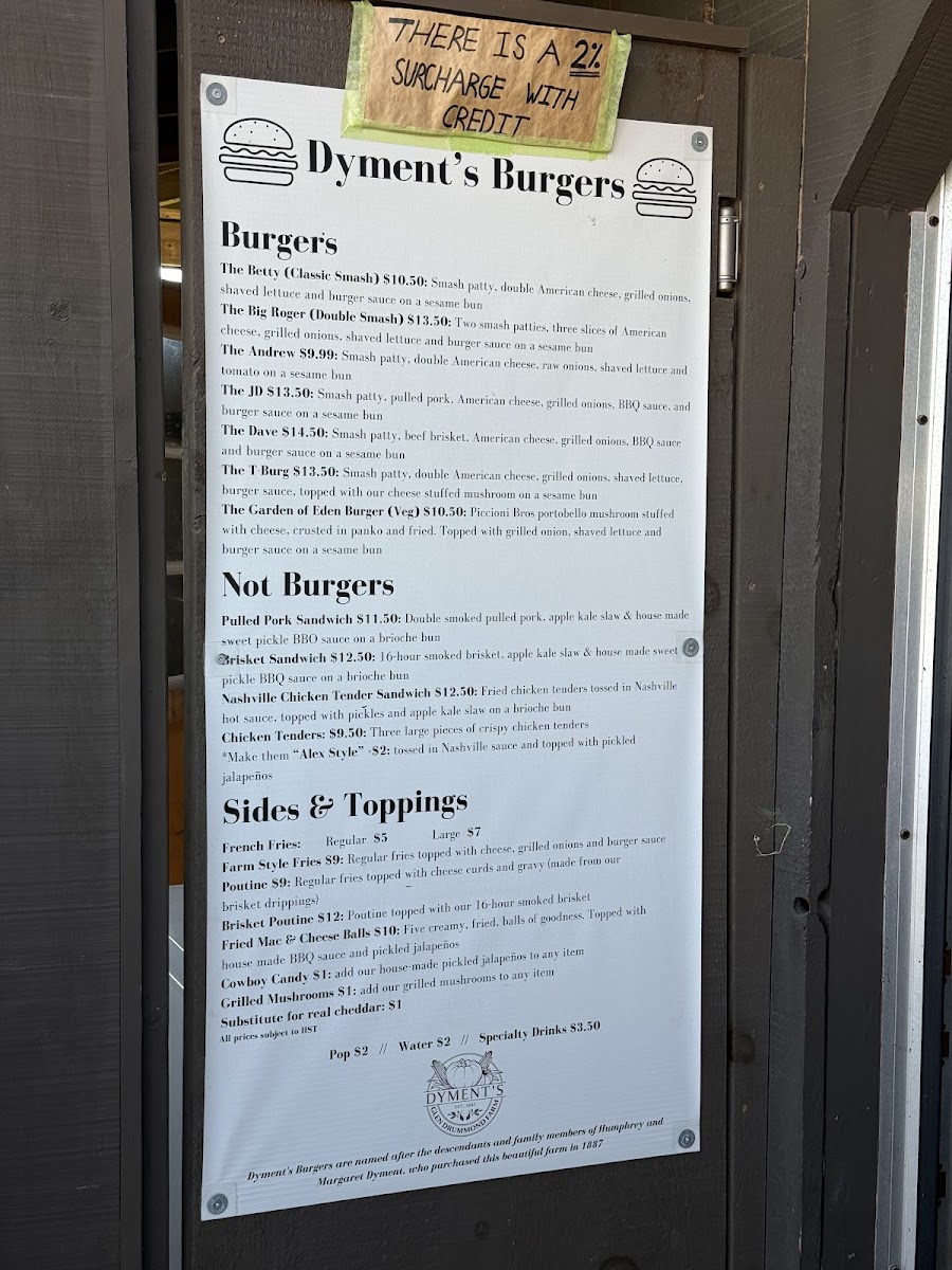 Menu Dyment's Burgers-2