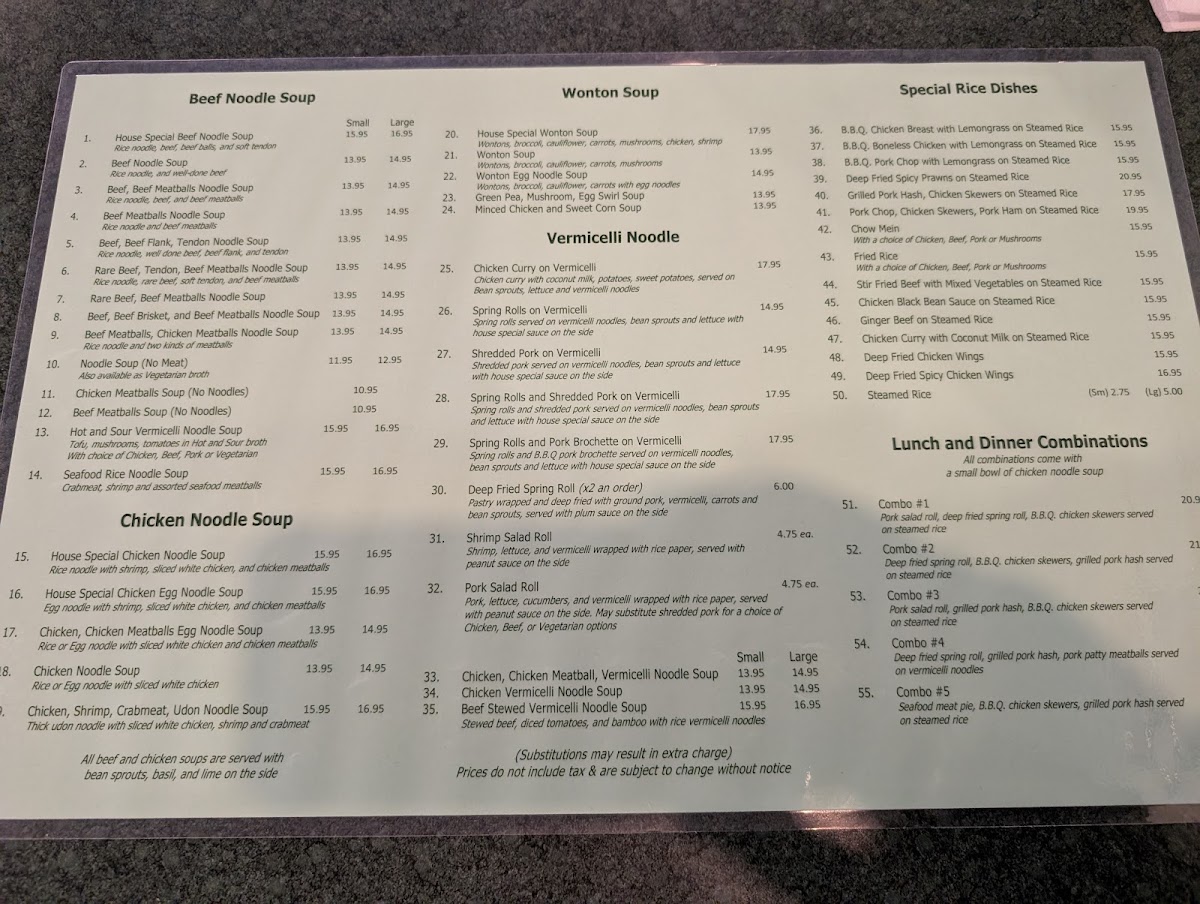 Menu E Yong Oriental Restaurant-4