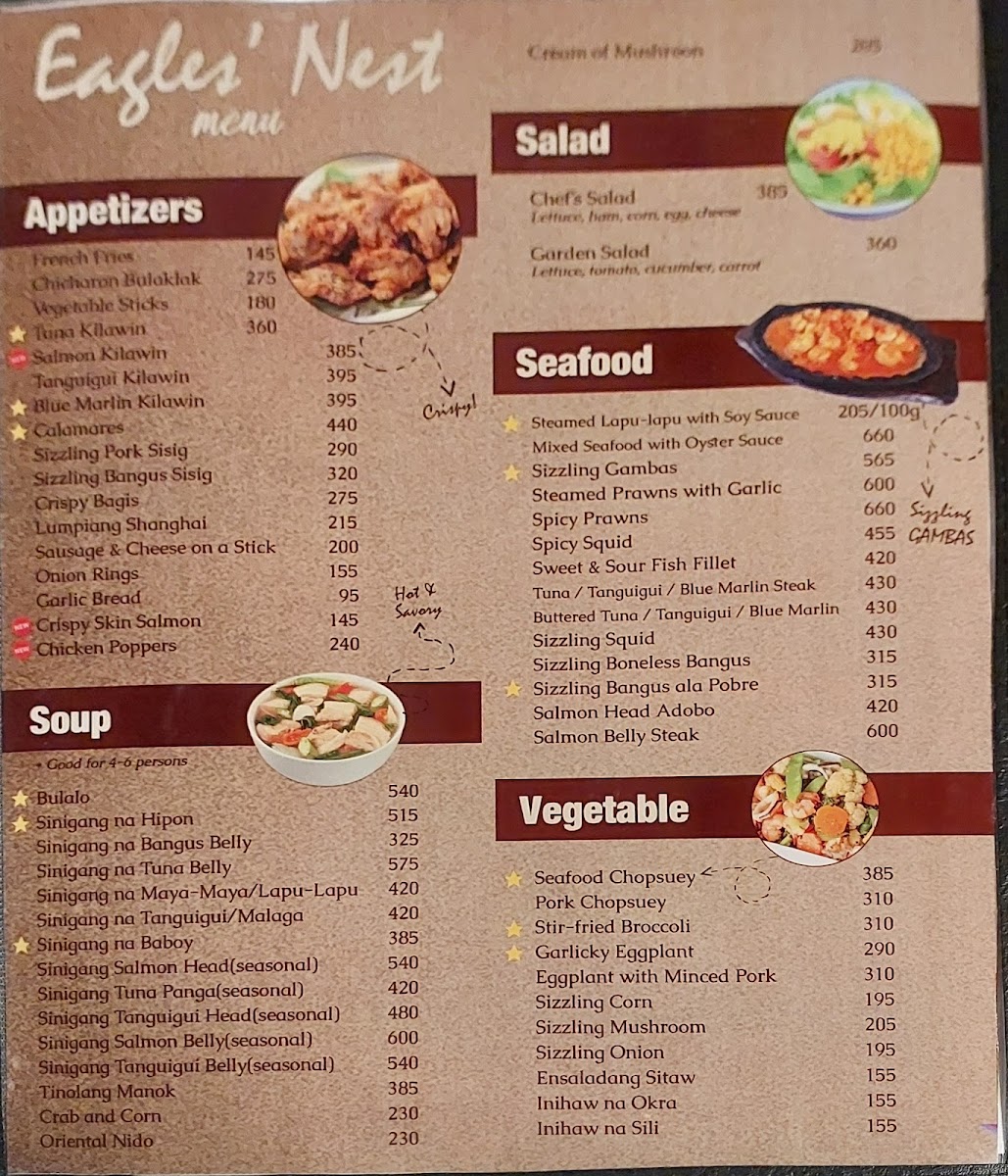 Menu Eagles' Nest Bar And Restaurant-3