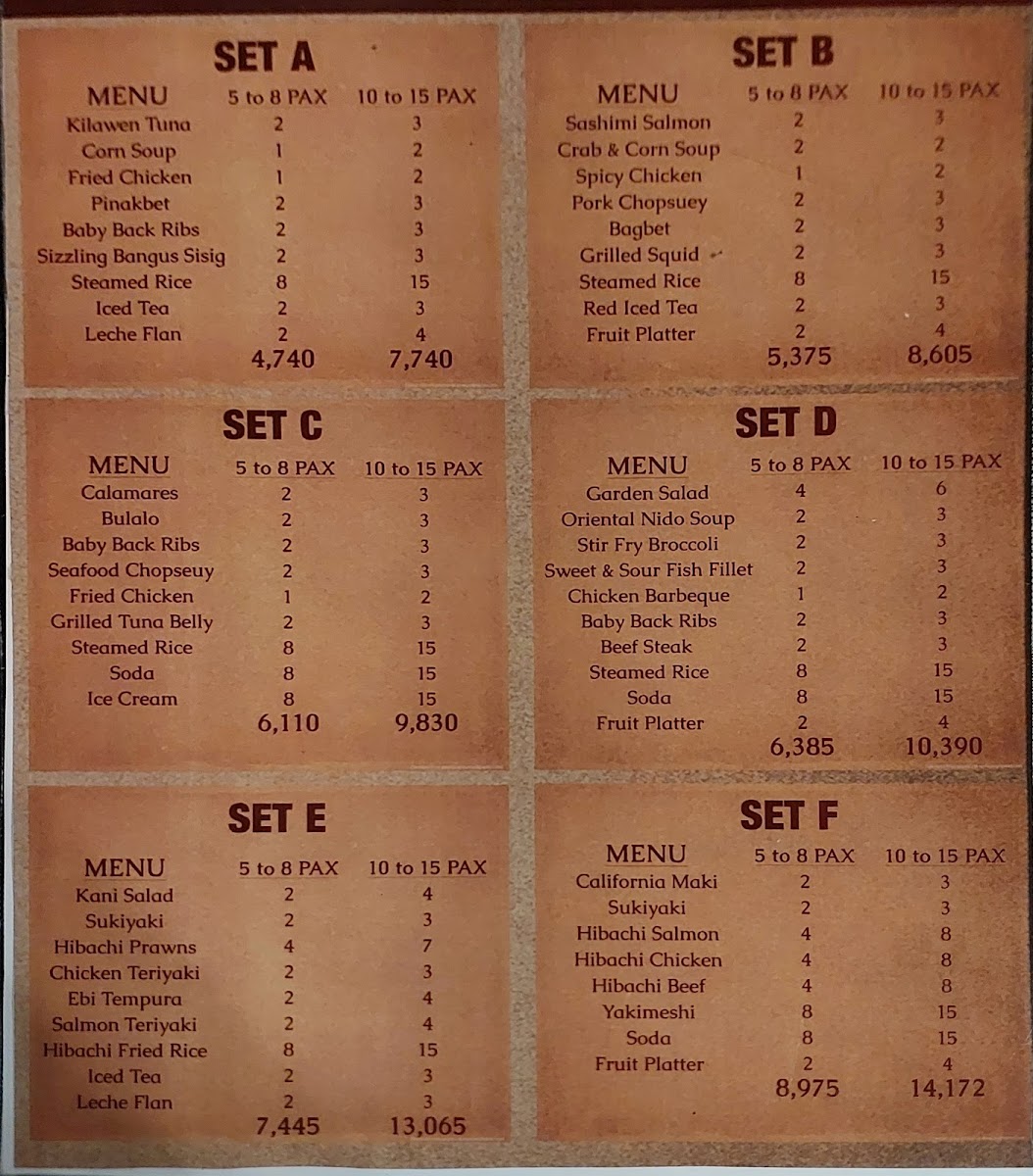 Menu Eagles' Nest Bar And Restaurant-4