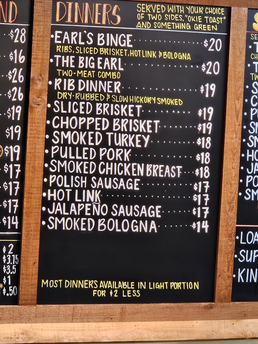 Menu Earl's Rib Palace-4