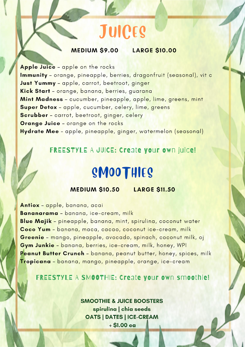 Menu Earth's Kitchen-8