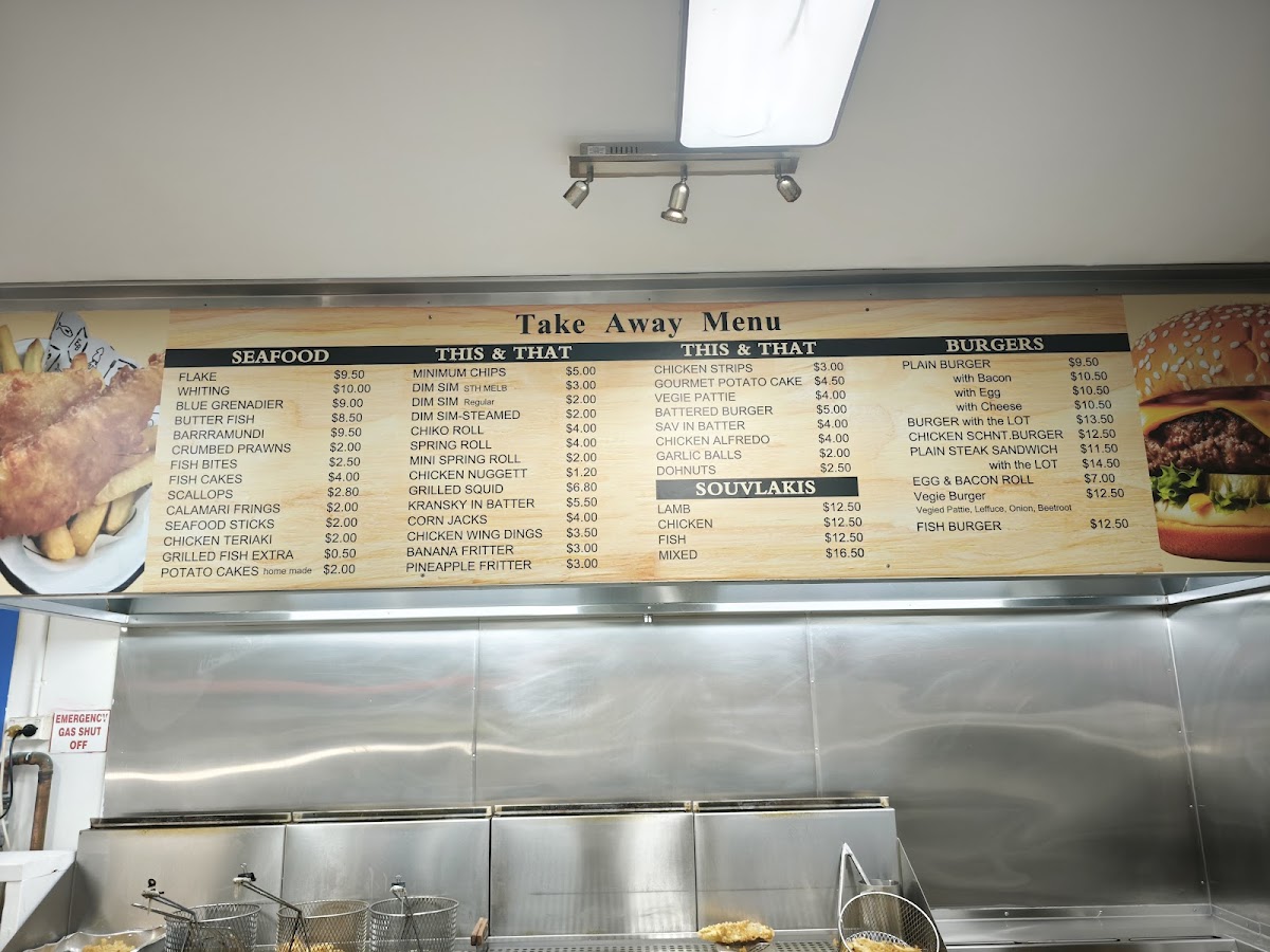 Menu East Beach Fish And Chips-2