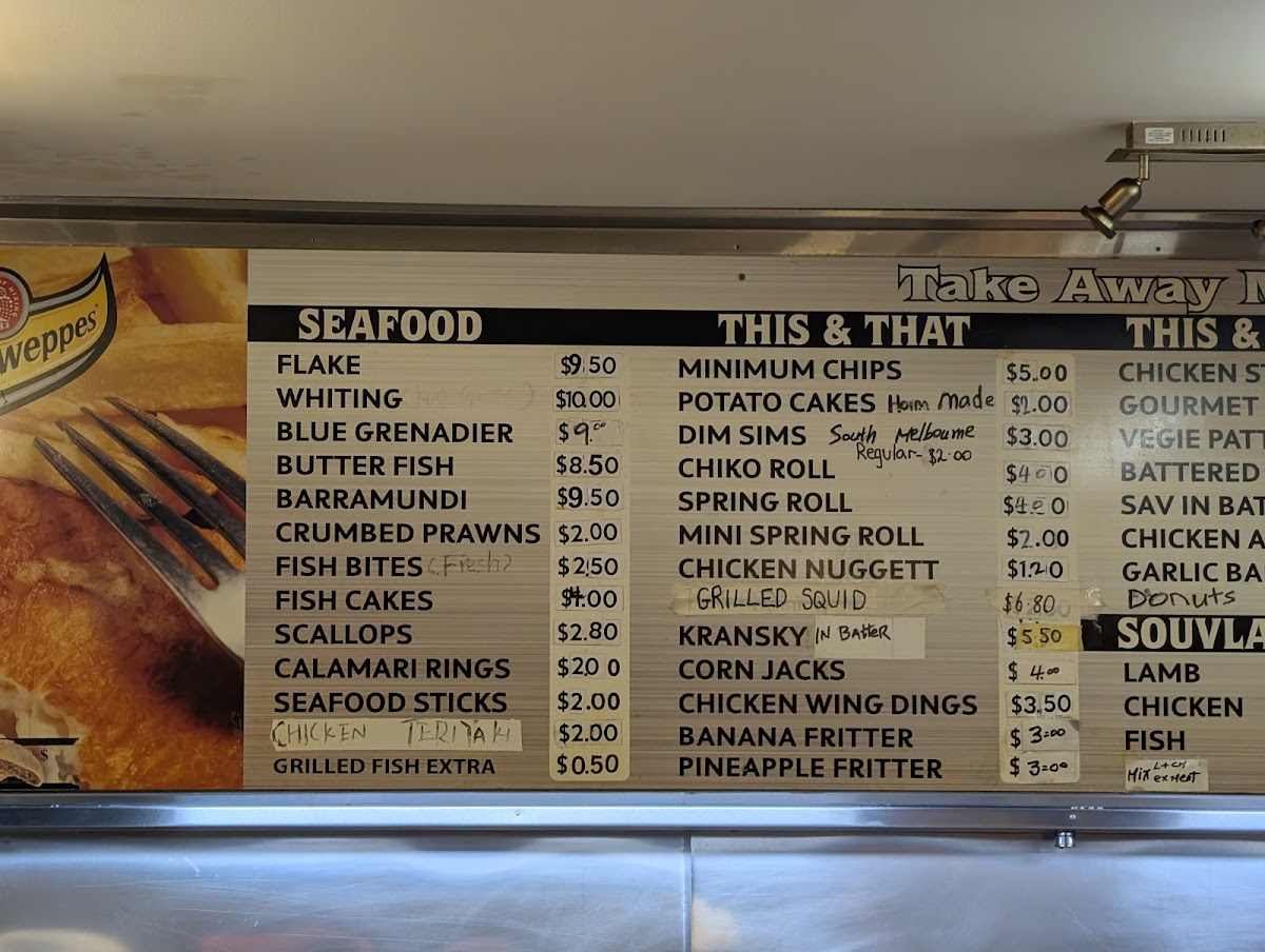 Menu East Beach Fish And Chips-5