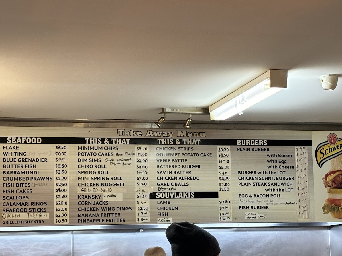 Menu East Beach Fish And Chips-7