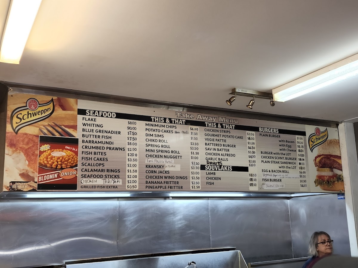Menu East Beach Fish And Chips-8