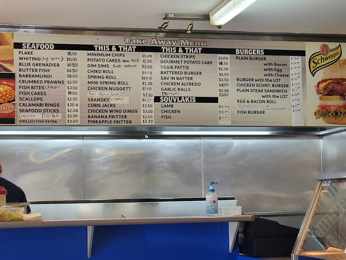 Menu East Beach Fish And Chips-9