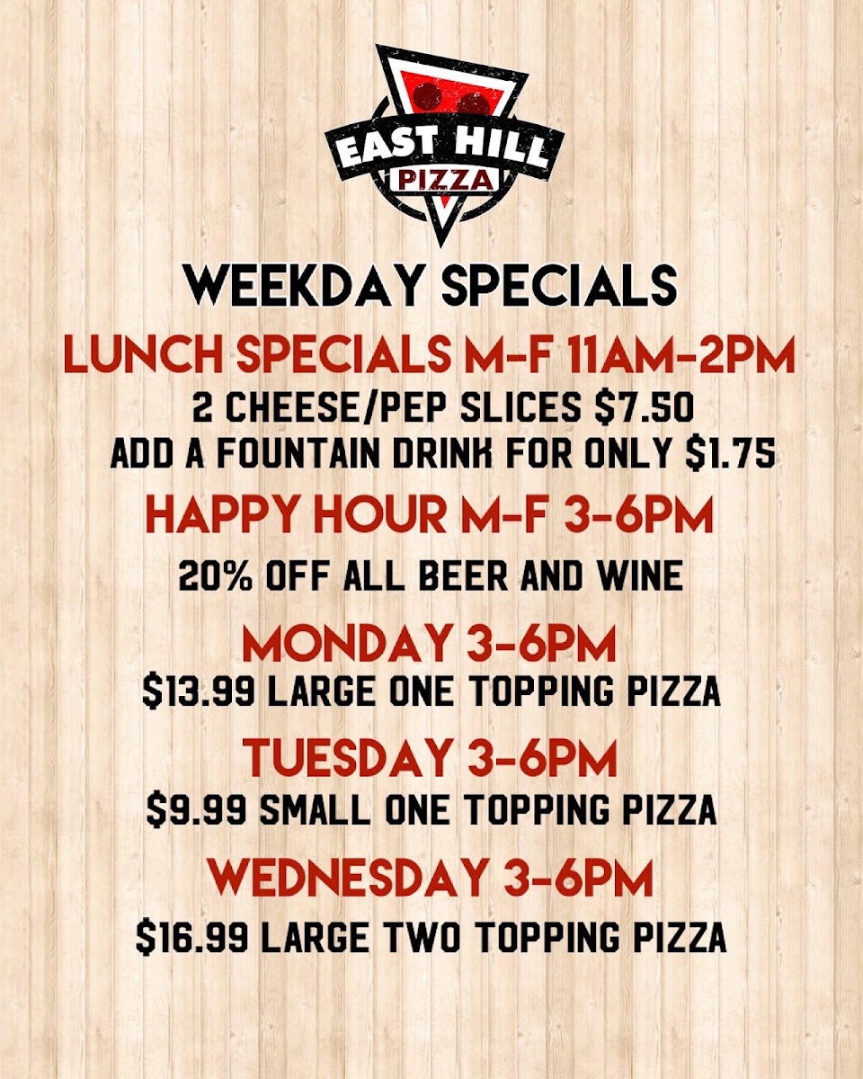 Menu East Hill Pizza-3