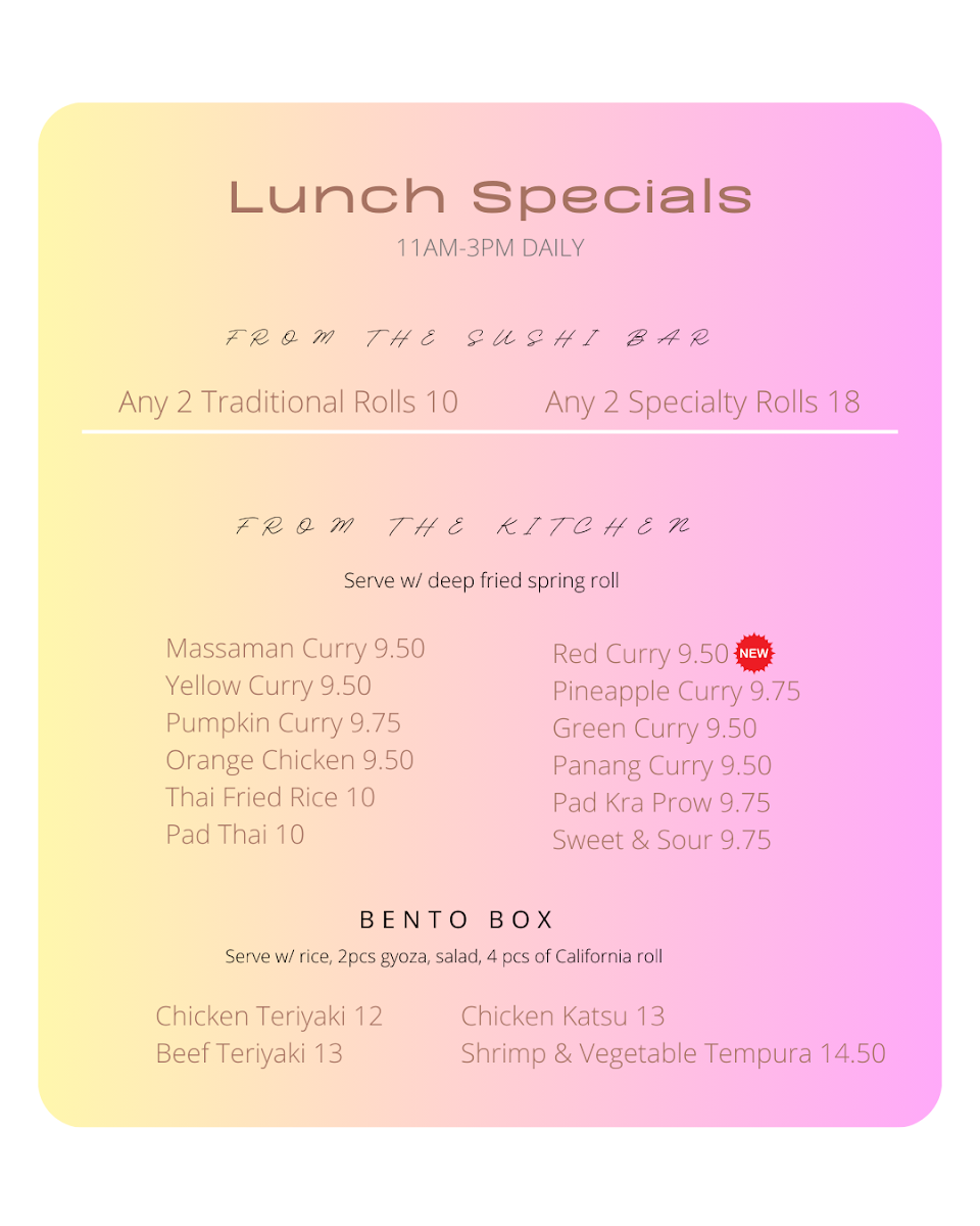 Menu East Moon Sushi & Grill-3