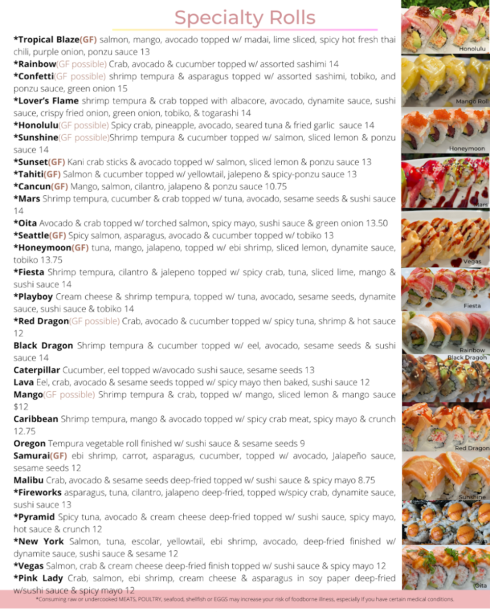 Menu East Moon Sushi & Grill-7