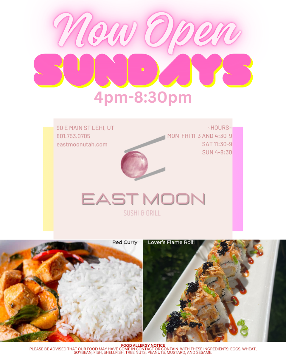 Menu East Moon Sushi & Grill-9
