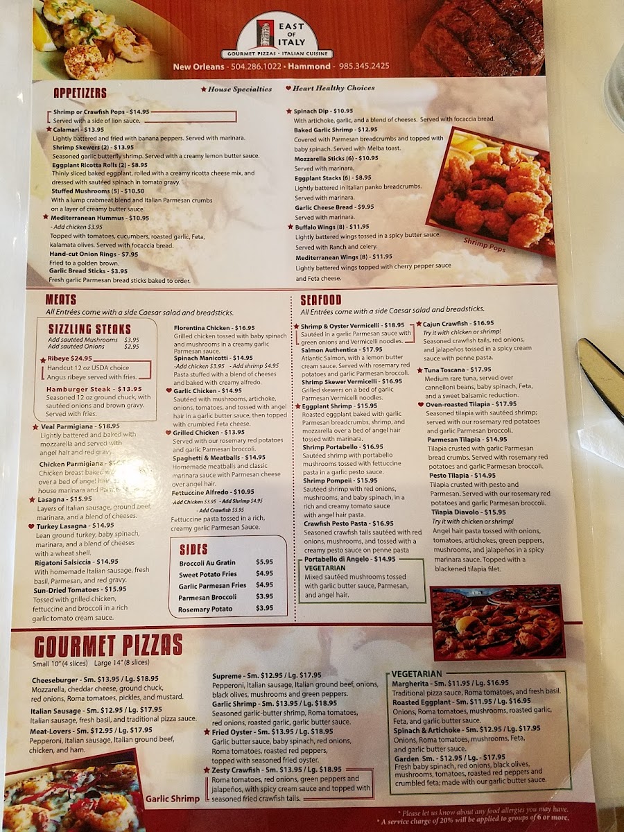 Menu East Of Italy-3