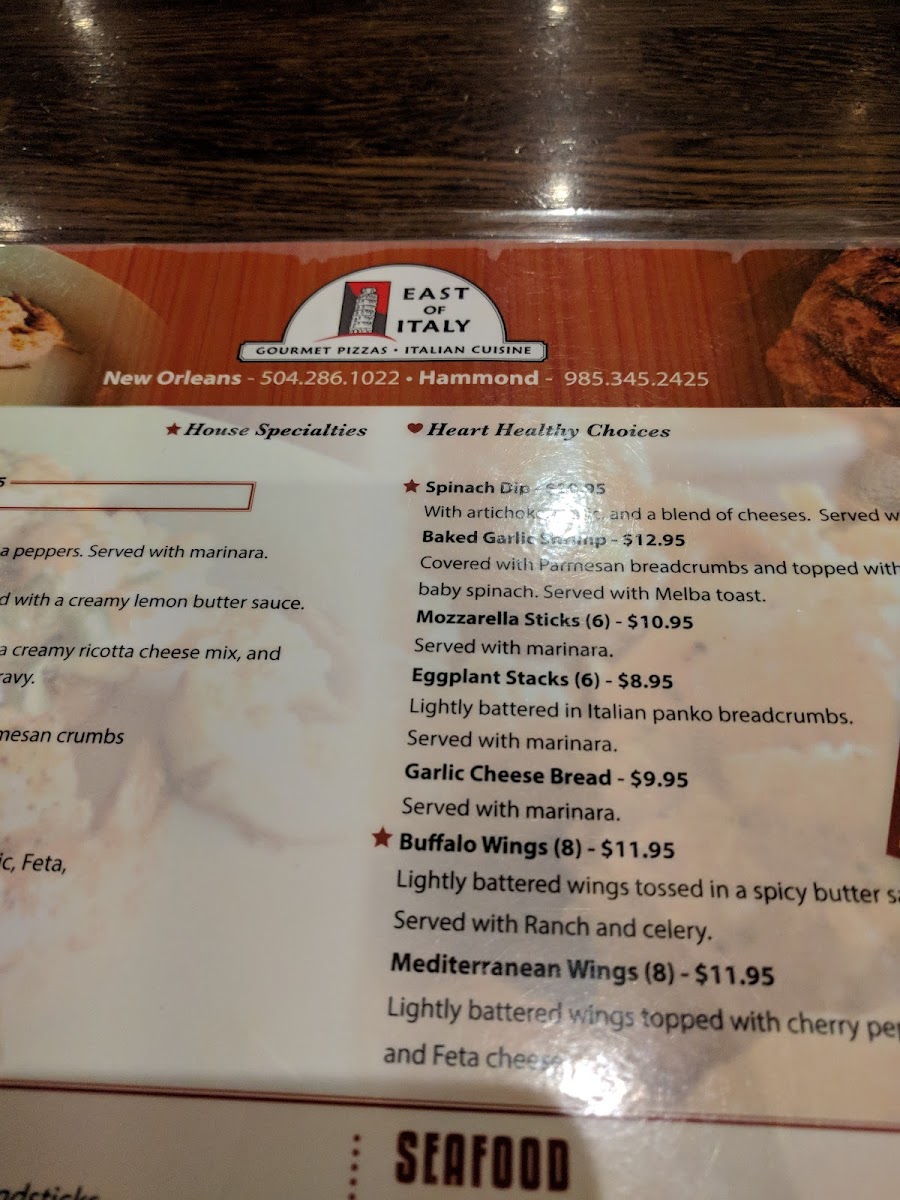 Menu East Of Italy-4