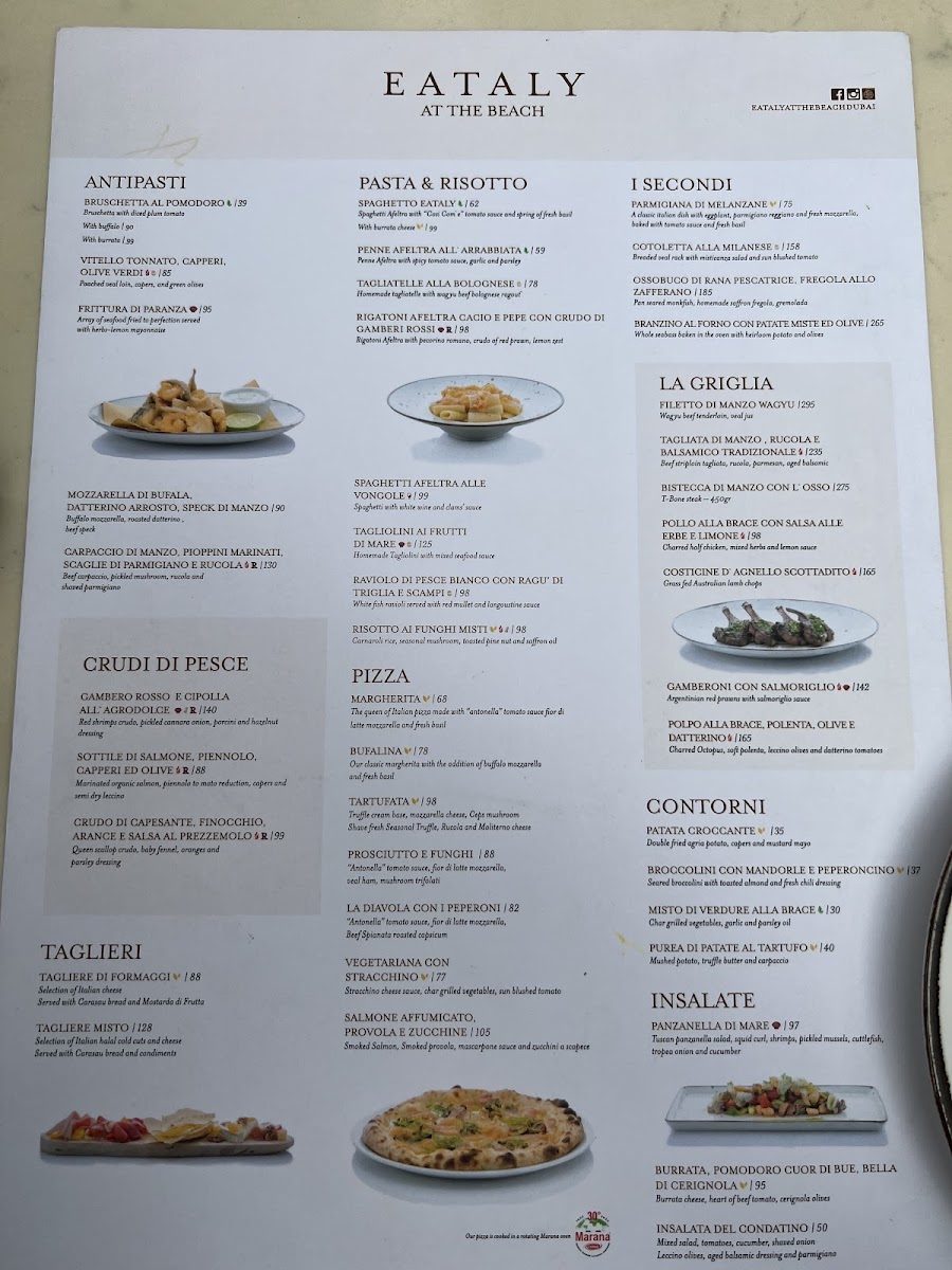 Menu Eataly At The Beach Dubai-7