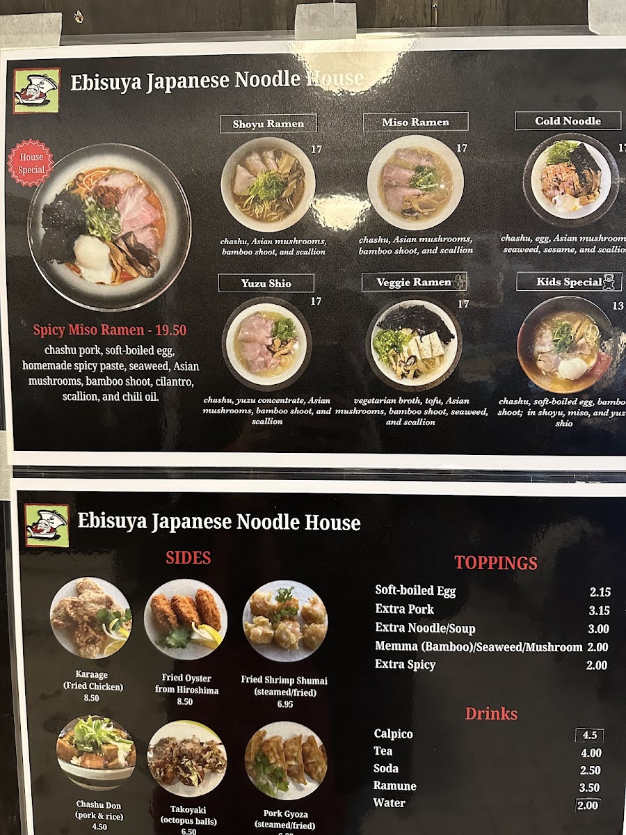 Menu Ebisuya Japanese Noodle House-3