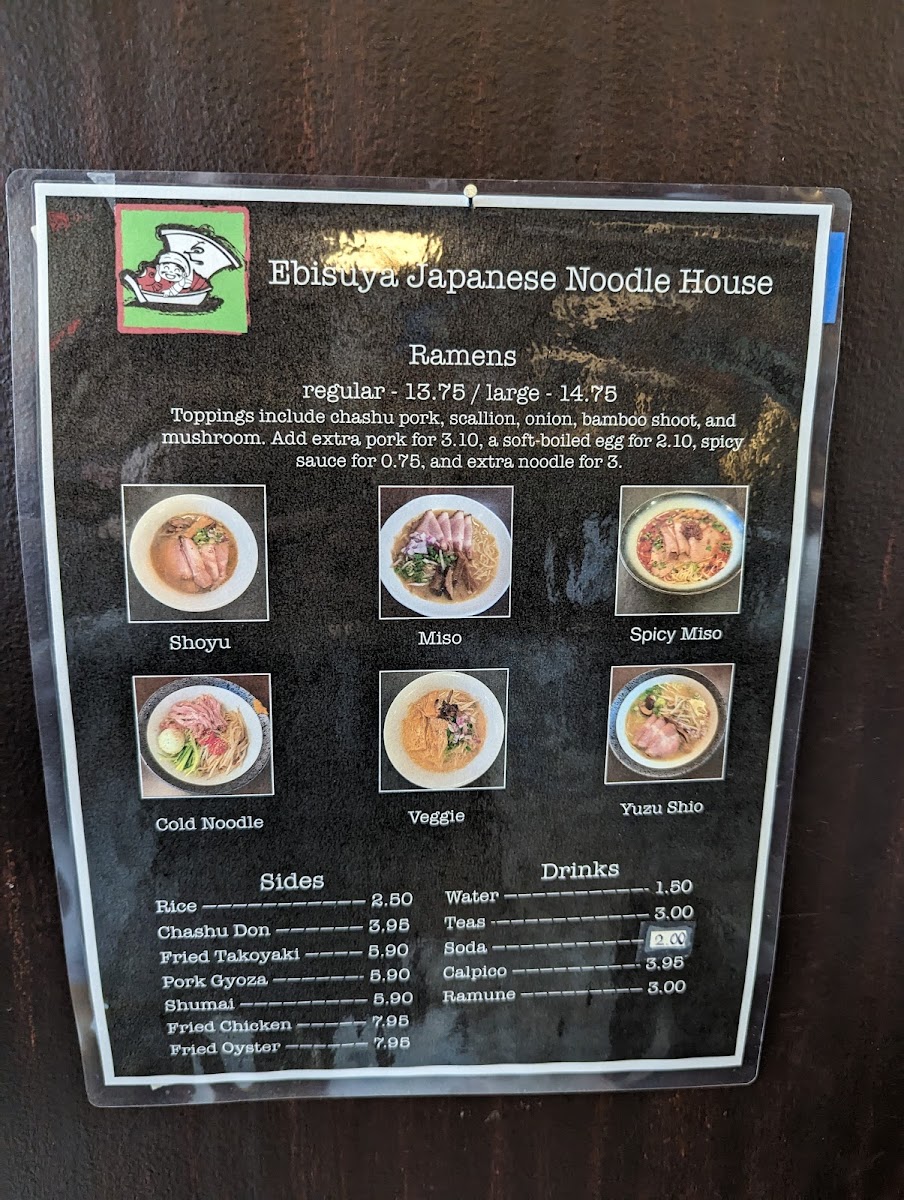 Menu Ebisuya Japanese Noodle House-5