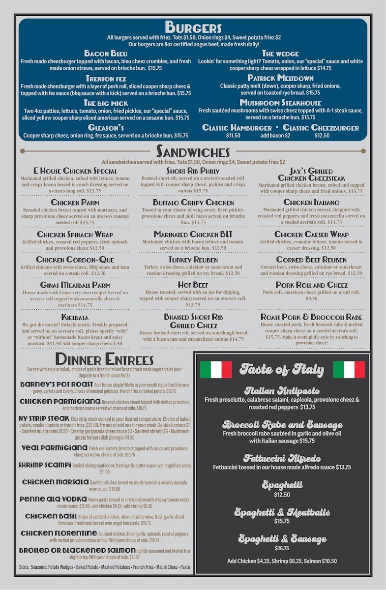 Menu Eddington House-6