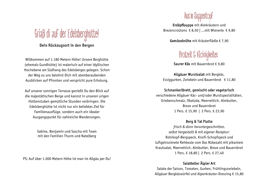 Menu Edelsberghütte – Berghütte & Chalet In Pfronten-2