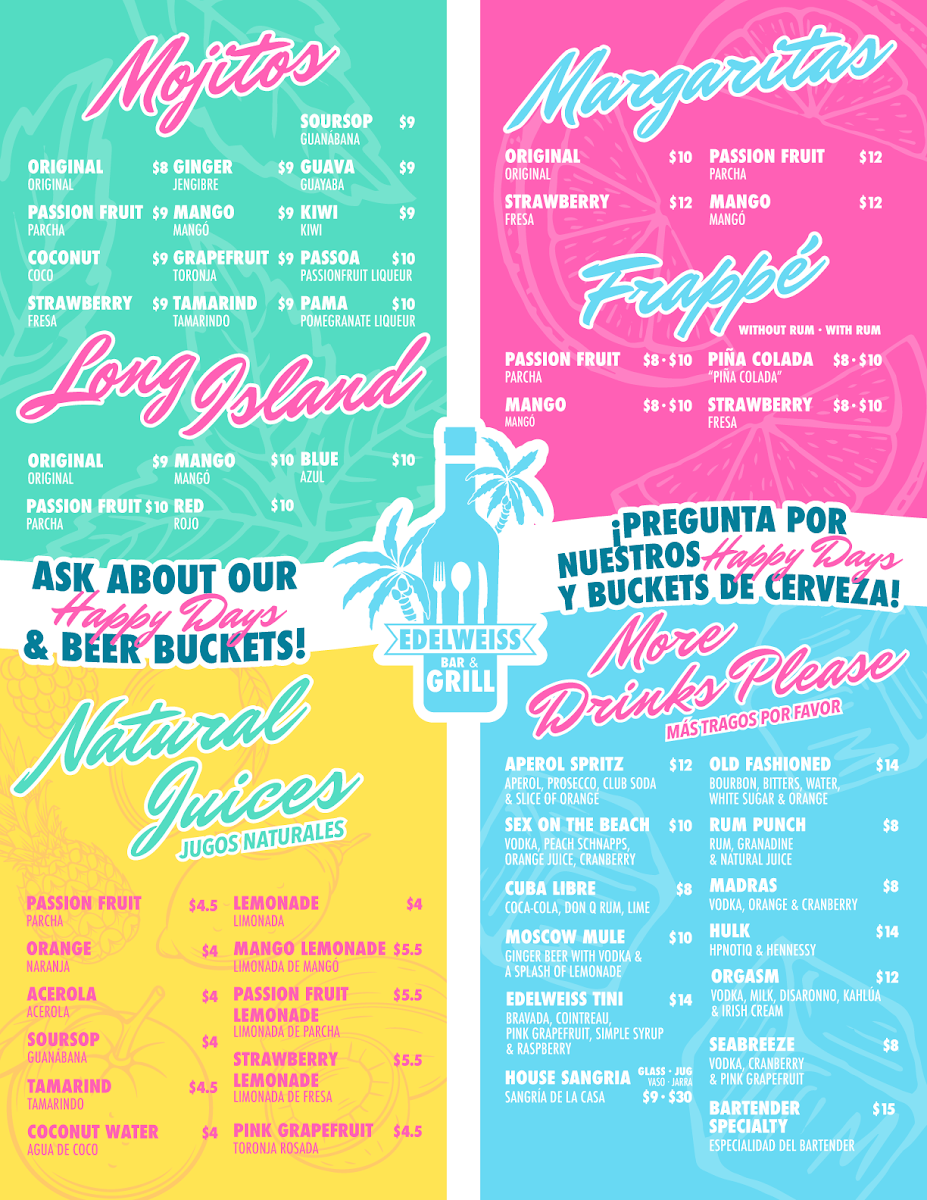 Menu Edelweiss Bar & Grill-5