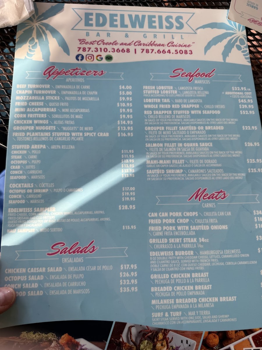 Menu Edelweiss Bar & Grill-8