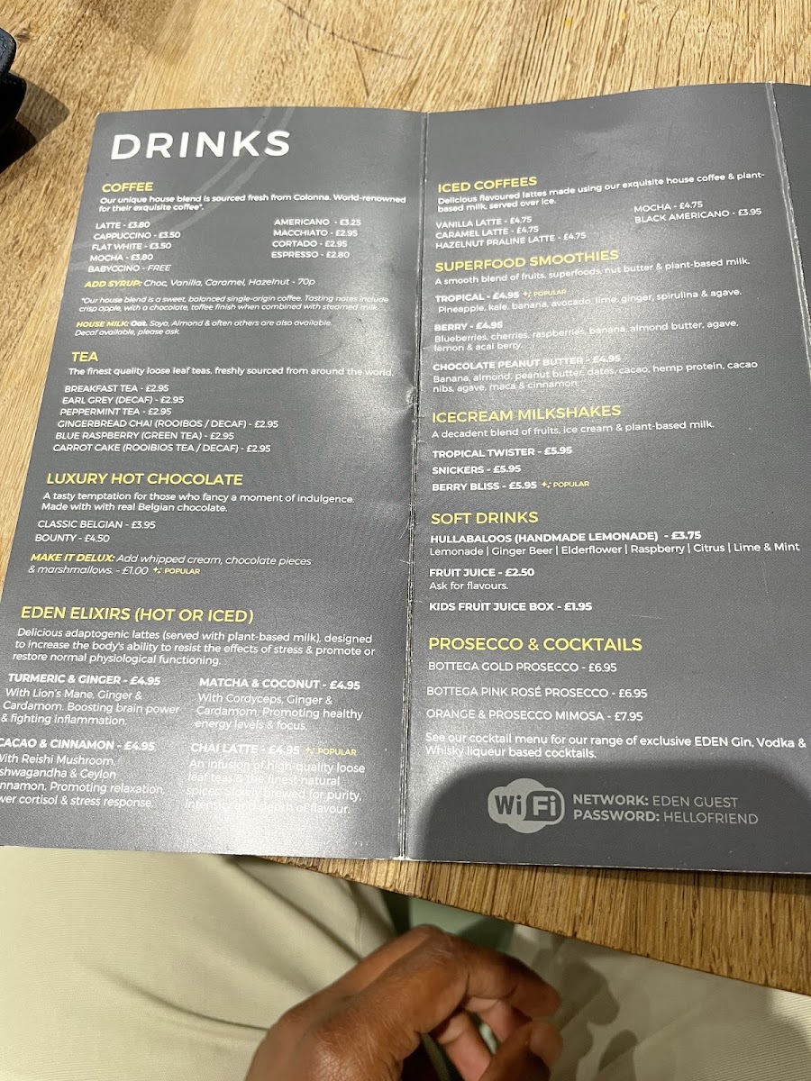 Menu Eden Café Clifton-9