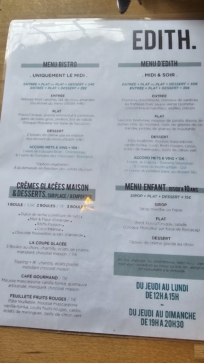 Menu Edith Restaurant-1