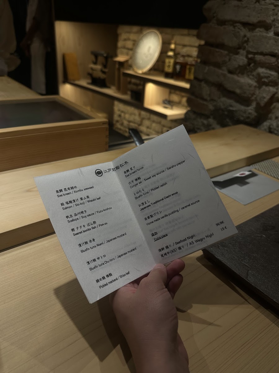 Menu Edomae Sushi Matsuki-3
