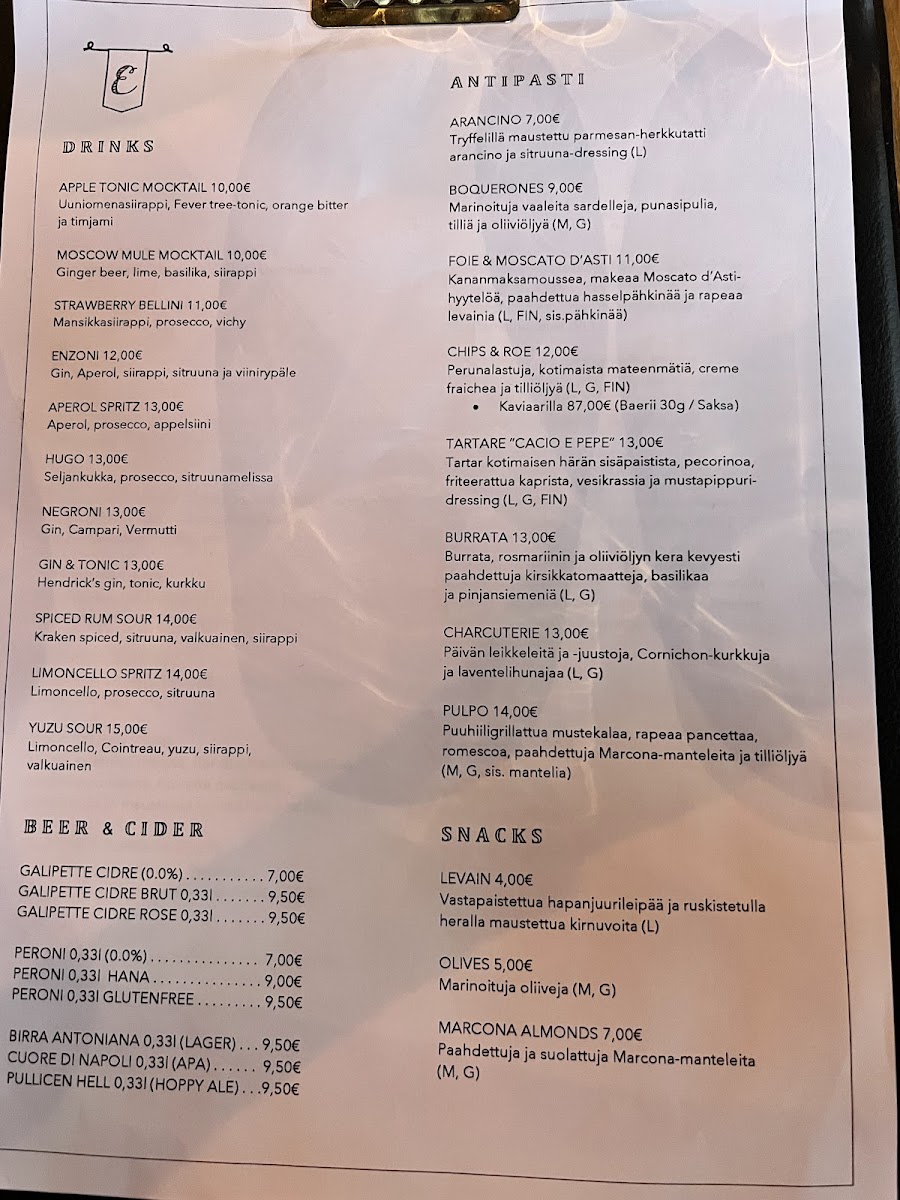 Menu Edvin Pizza Napoletana-2