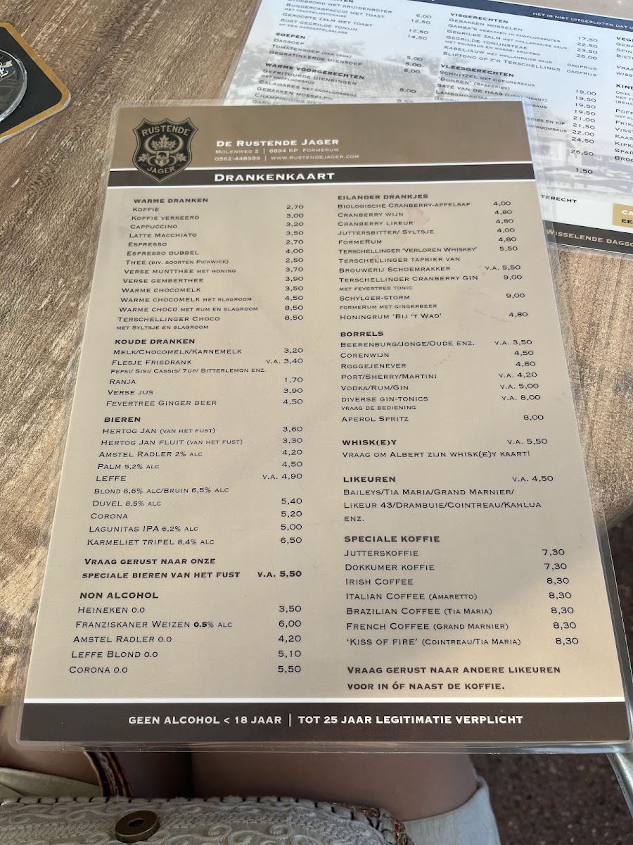 Menu Eet- En Terrascafé De Rustende Jager-1